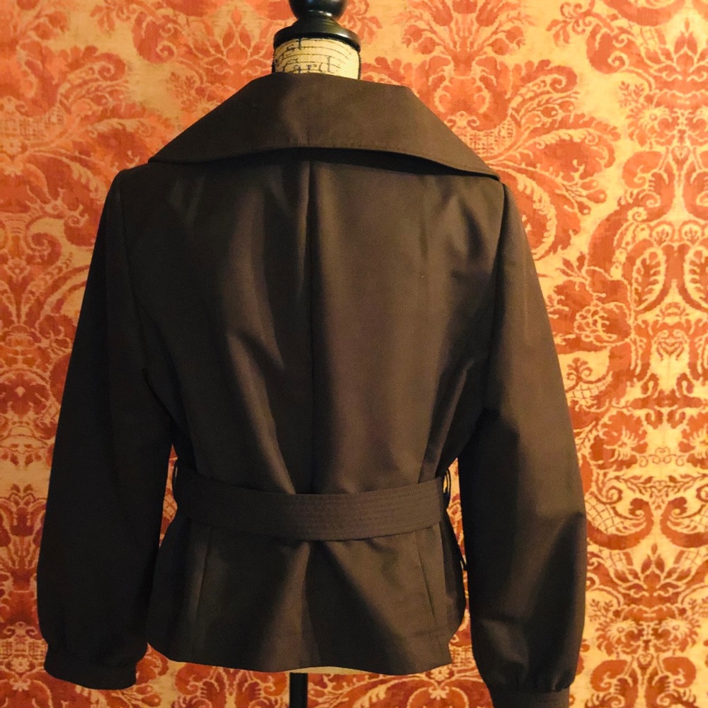 Ellen Tracy Brown Belted Jacket - image 2
